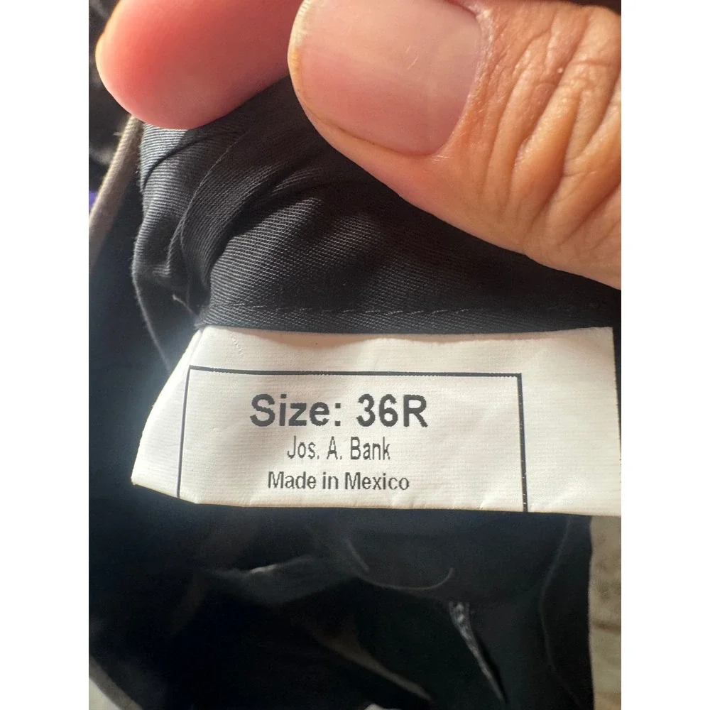 Jos. A. Bank Traveler Tailored Fit Brown Wool Dress Pants Mens 36R Flat Front